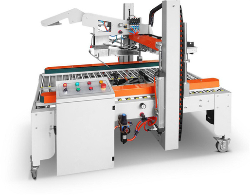 Flap Folding Automatic Case Sealer Machine Side Belt Drive Carton Tape Sealer