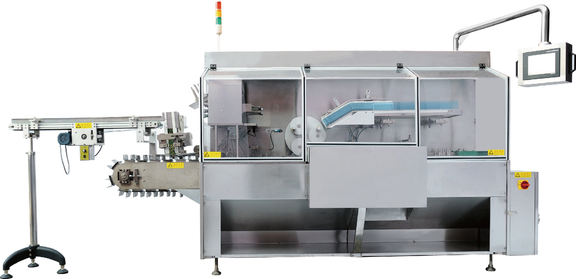 180 Pcs/Min Continuous Blister Cartoning Machine 50hz Horizontal Cartoner