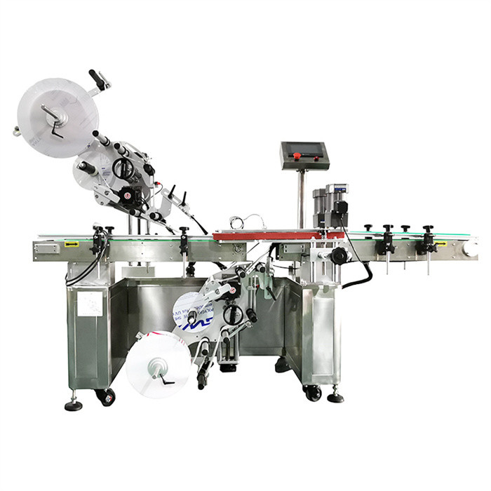 Top Bottom Automatic Sticker Labeling Machine Cosmetics